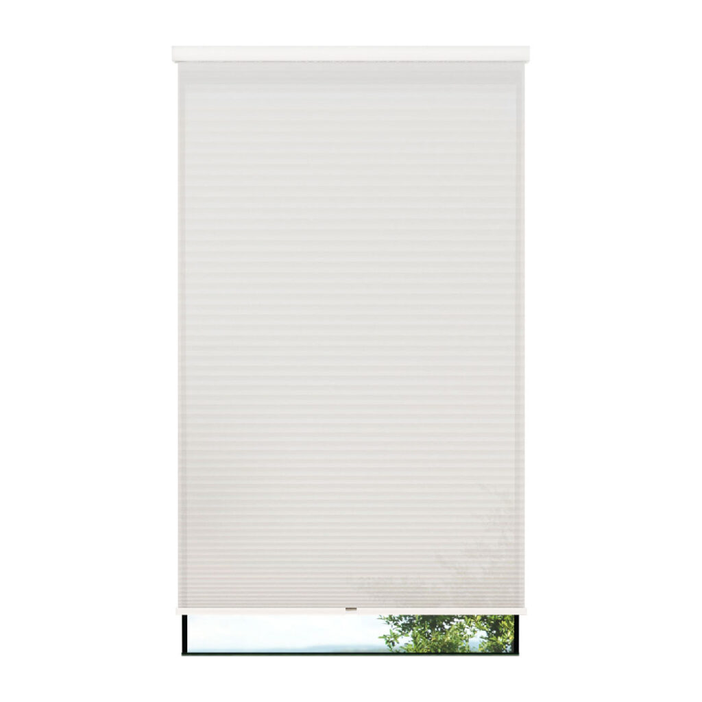 Toile alvéolaire blanche avec cassette ronde sans cordon