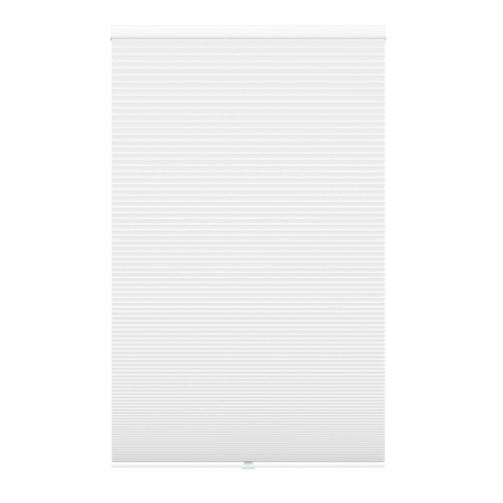 Toile alvéolaire blanche avec cantonière sans cordon