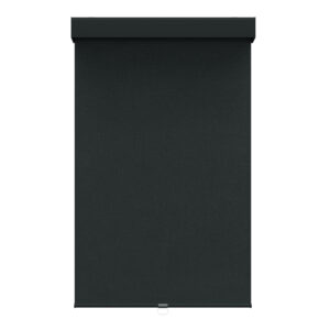 Toile opaque noire avec cantonière carrée sans cordon