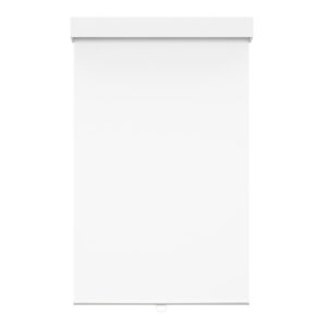 Toile opaque blanche avec cantonière carrée sans cordon